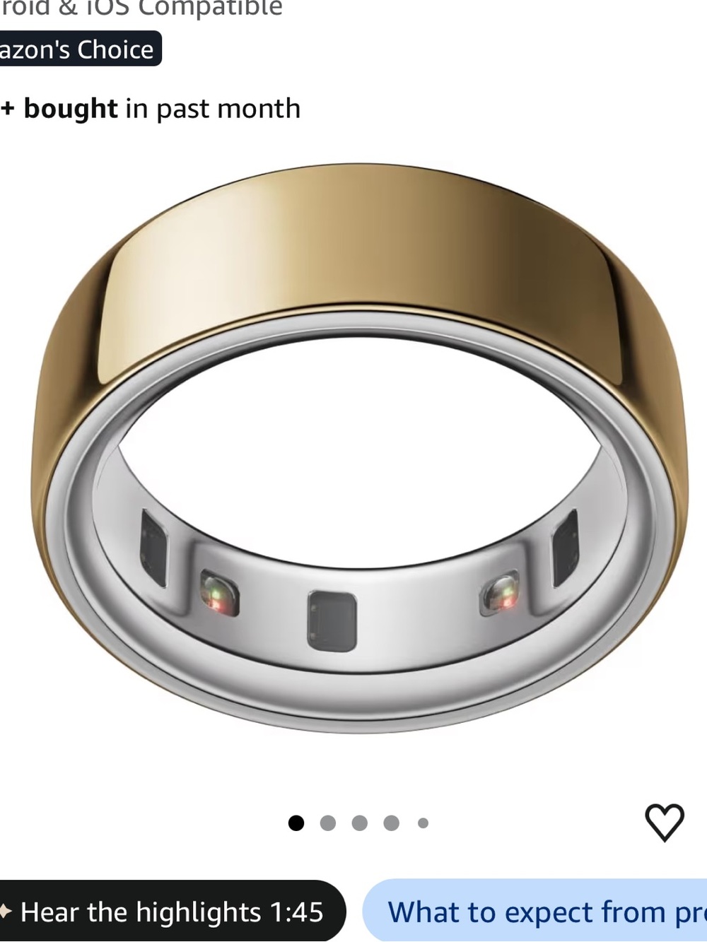 Gold Oura ring 4